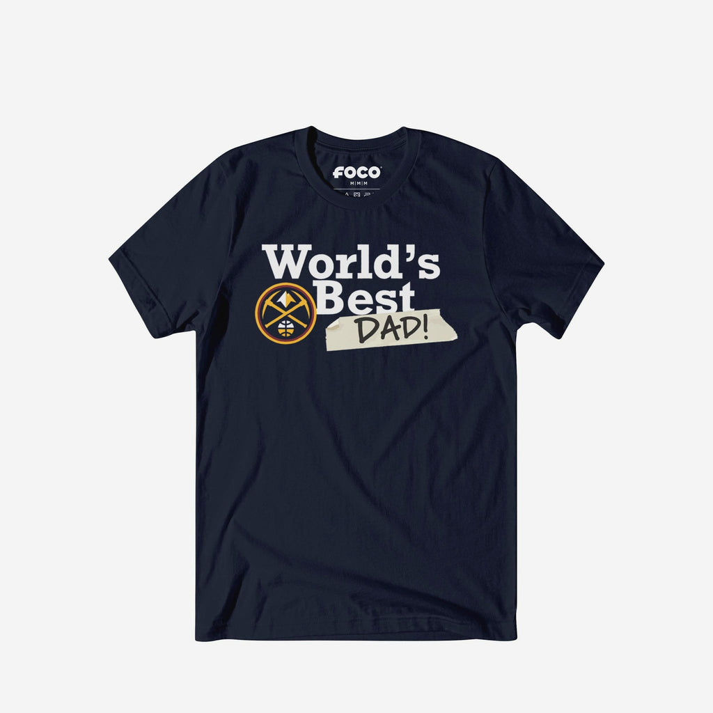 Denver Nuggets World's Best Dad T-Shirt FOCO S - FOCO.com