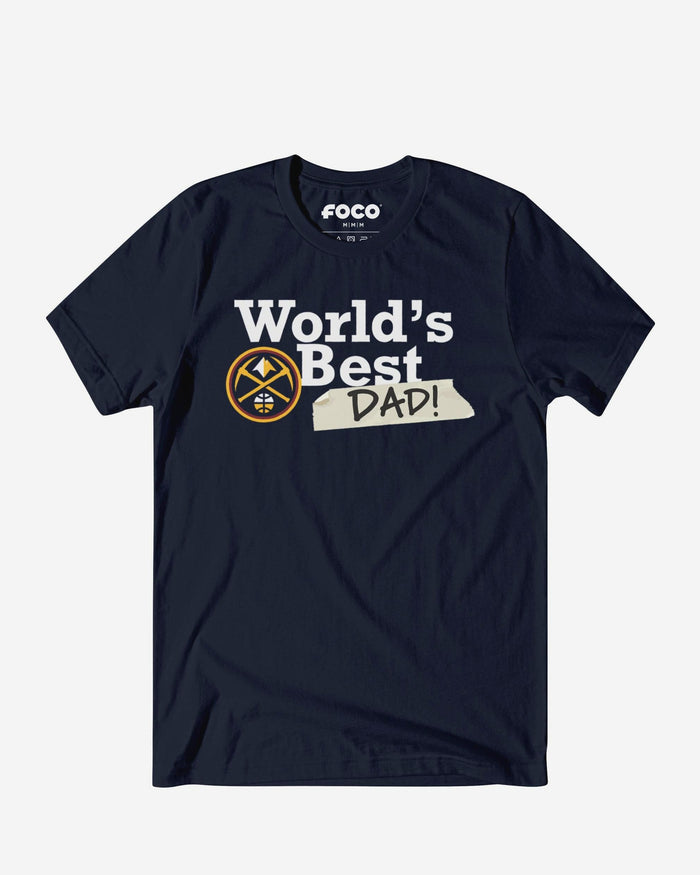 Denver Nuggets World's Best Dad T-Shirt FOCO S - FOCO.com