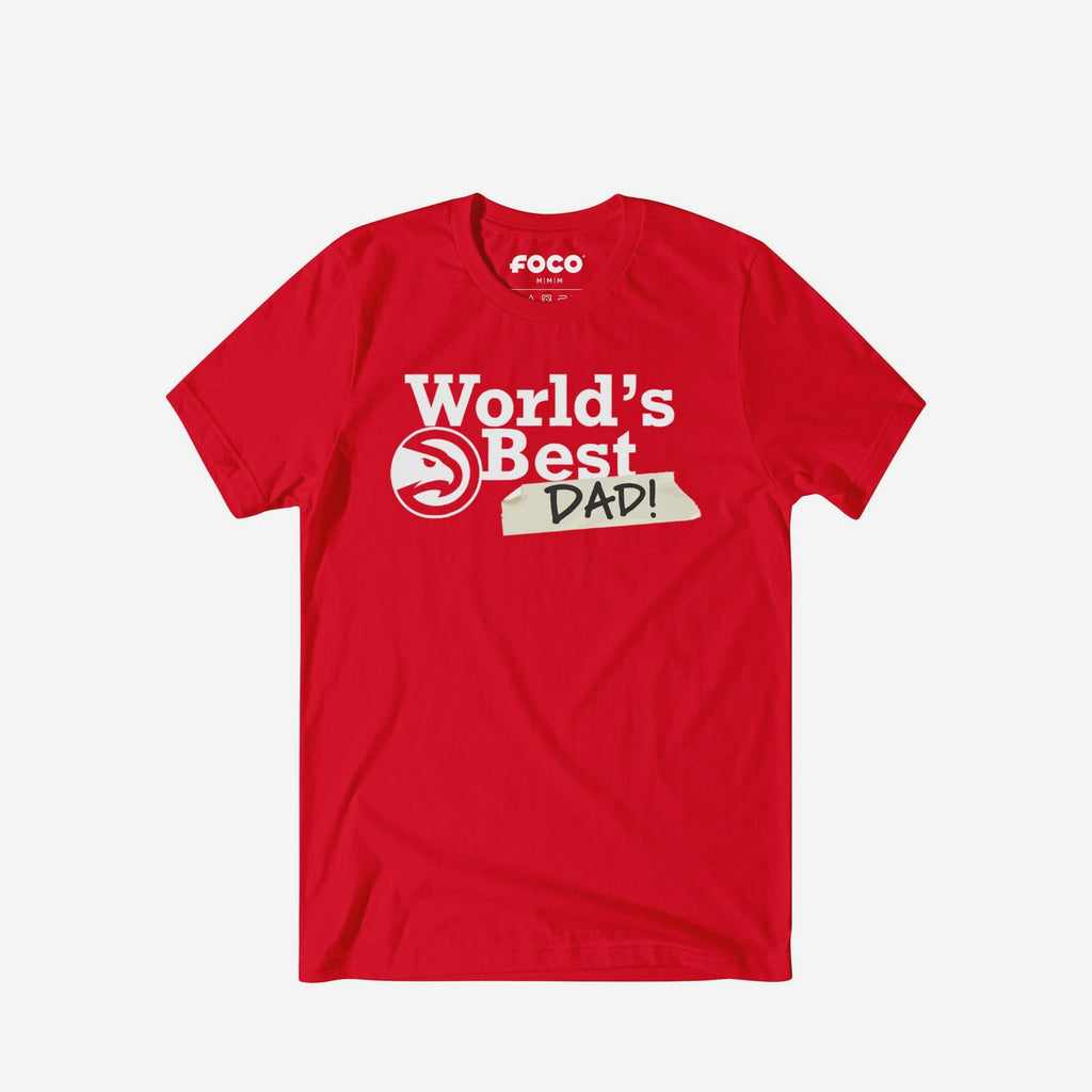 Atlanta Hawks World's Best Dad T-Shirt FOCO S - FOCO.com