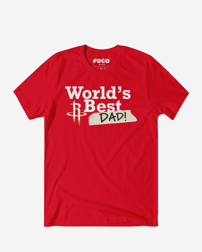 Houston Rockets World's Best Dad T-Shirt FOCO S - FOCO.com