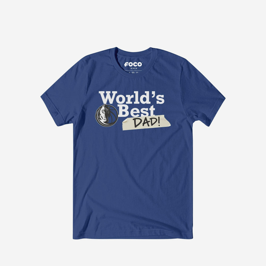 Dallas Mavericks World's Best Dad T-Shirt FOCO S - FOCO.com