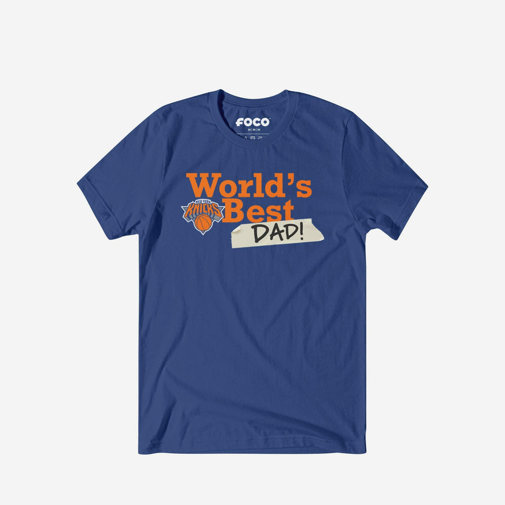 New York Knicks World's Best Dad T-Shirt FOCO S - FOCO.com