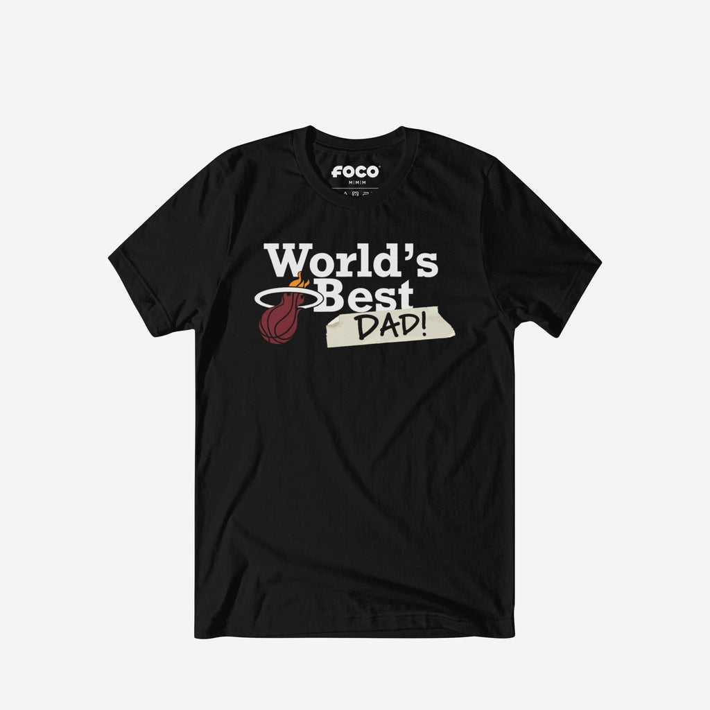 Miami Heat World's Best Dad T-Shirt FOCO S - FOCO.com