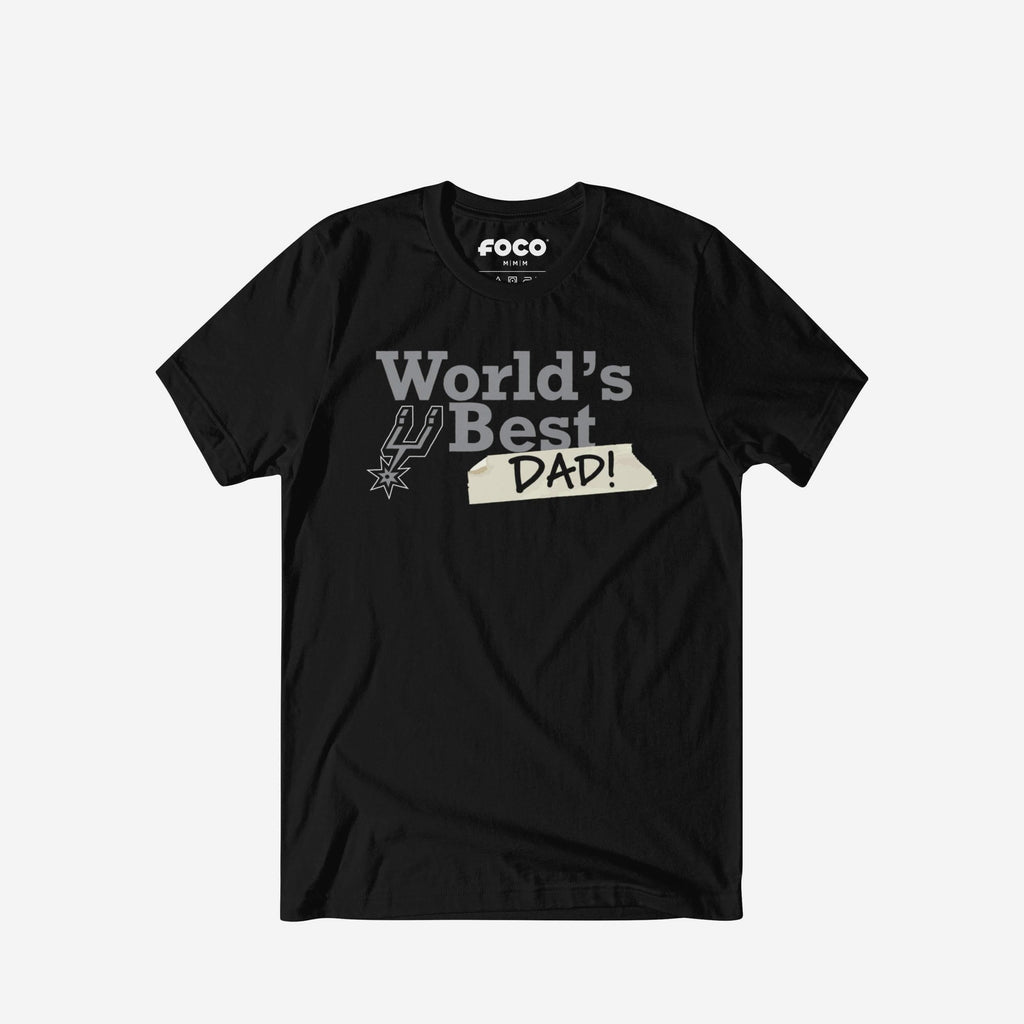 San Antonio Spurs World's Best Dad T-Shirt FOCO S - FOCO.com