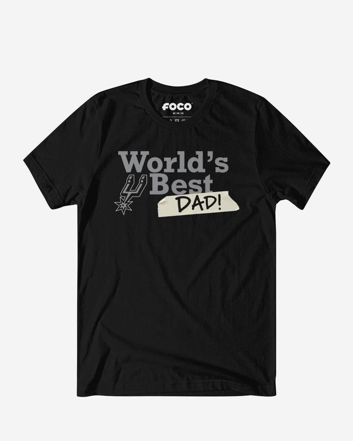 San Antonio Spurs World's Best Dad T-Shirt FOCO S - FOCO.com