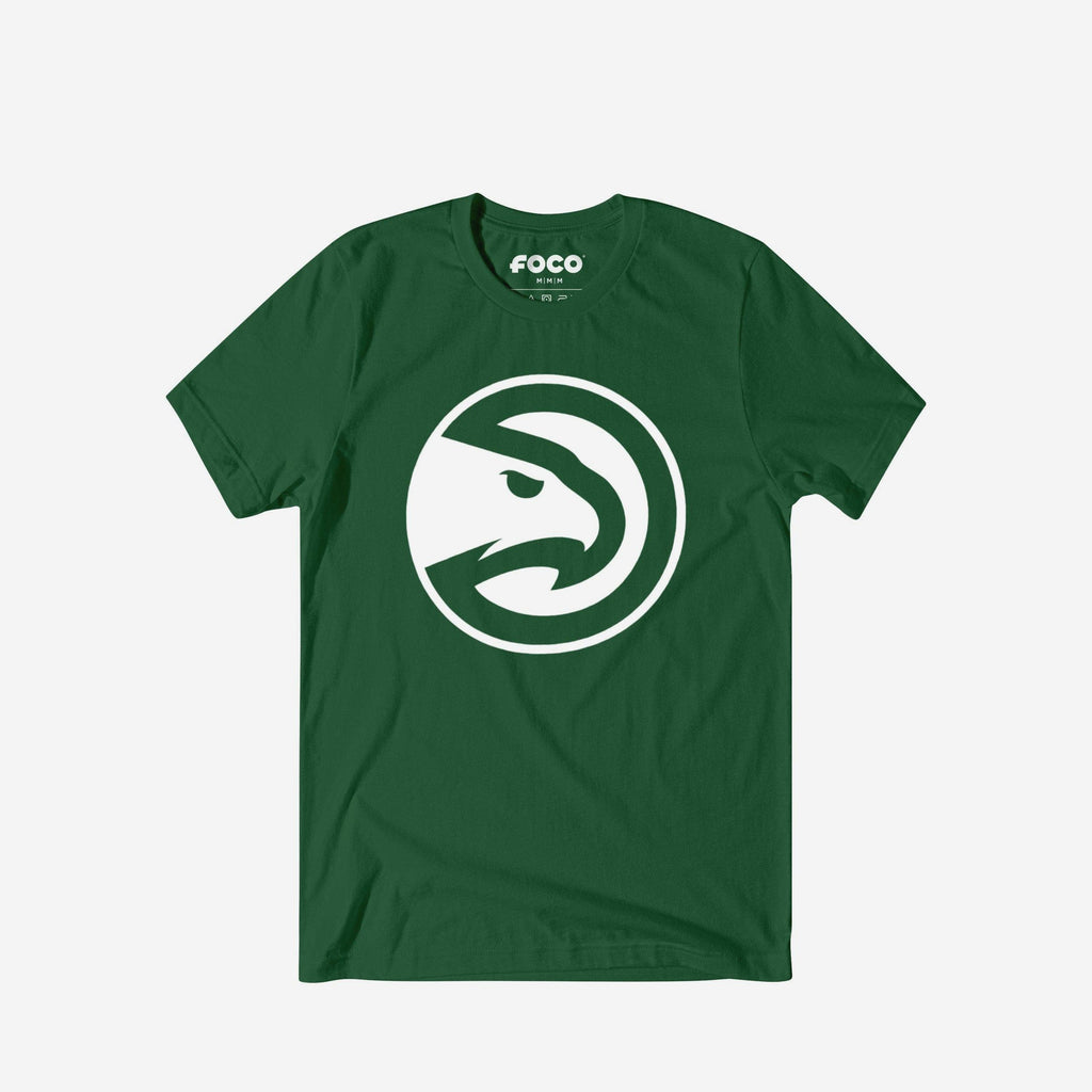 Atlanta Hawks White Logo T-Shirt FOCO S - FOCO.com