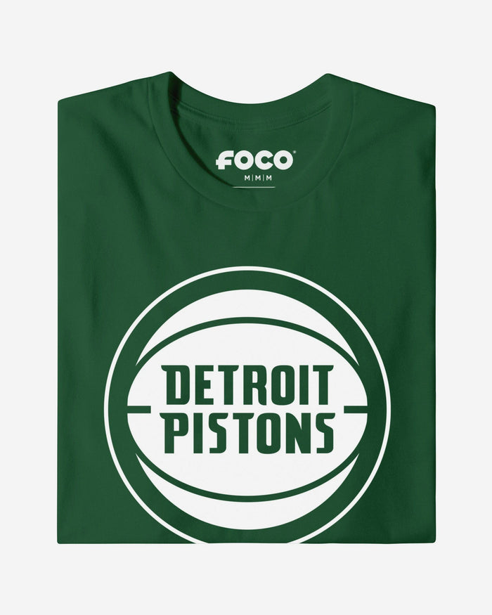 Detroit Pistons White Logo T-Shirt FOCO S - FOCO.com