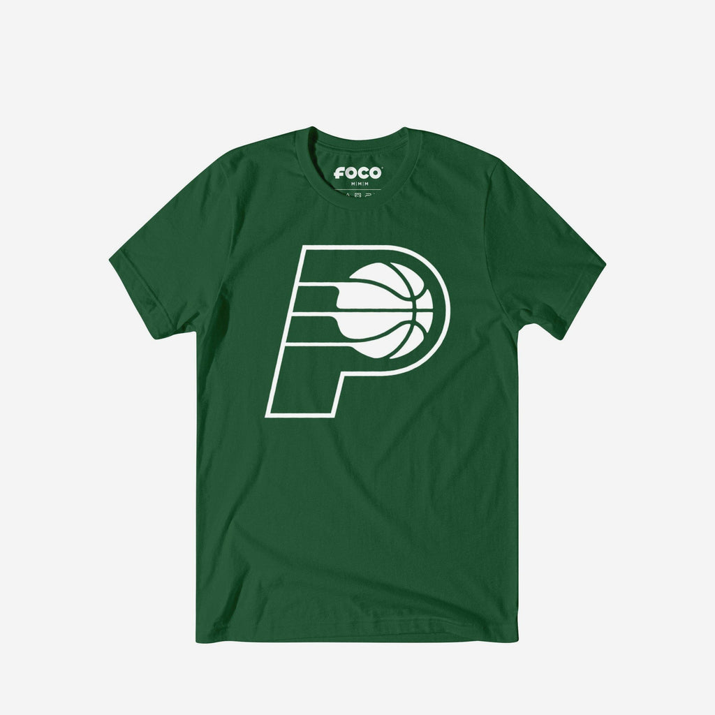 Indiana Pacers White Logo T-Shirt FOCO S - FOCO.com