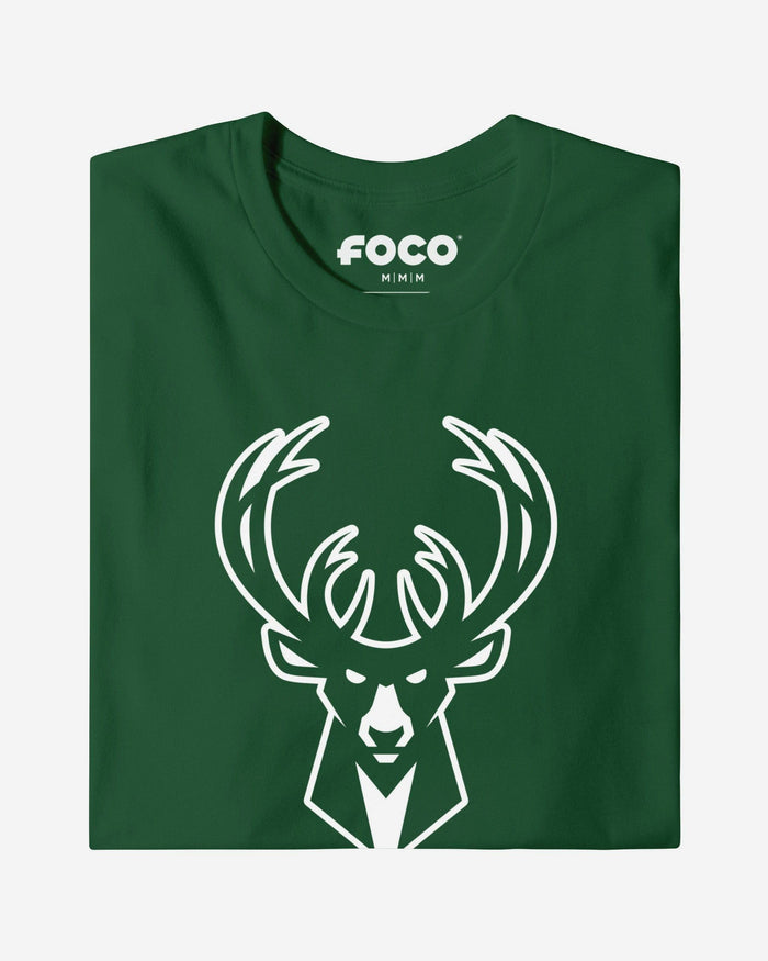 Milwaukee Bucks White Logo T-Shirt FOCO S - FOCO.com