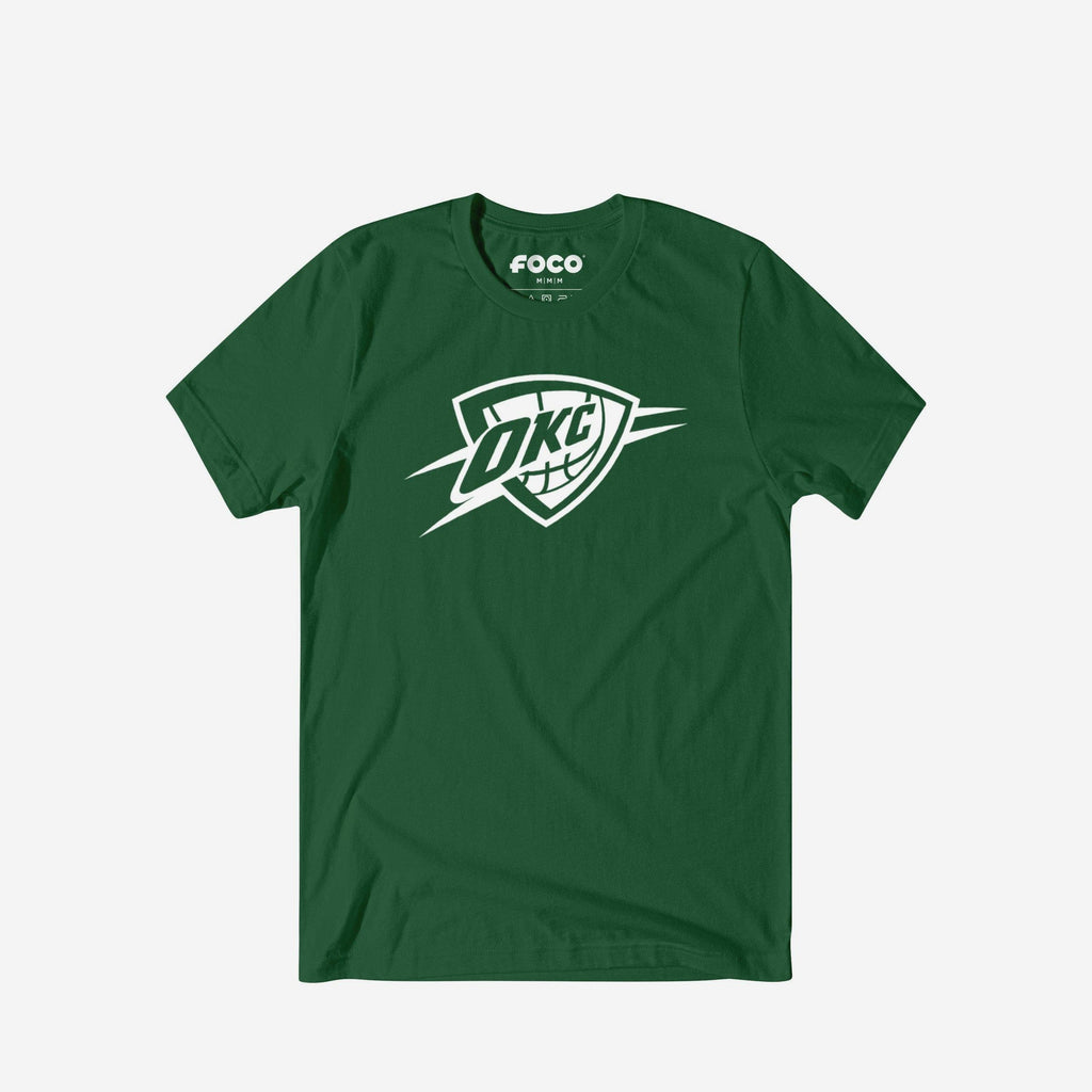 Oklahoma City Thunder White Logo T-Shirt FOCO S - FOCO.com