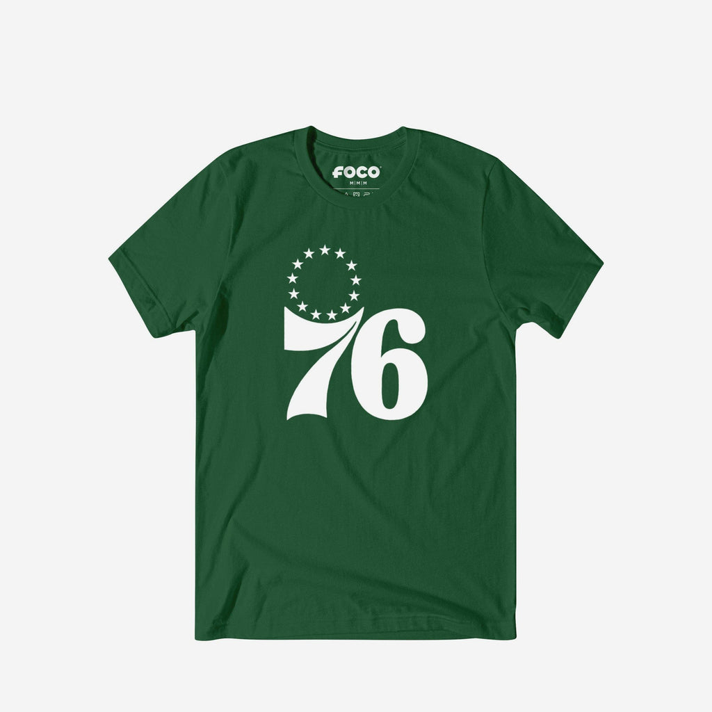 Philadelphia 76ers White Logo T-Shirt FOCO S - FOCO.com