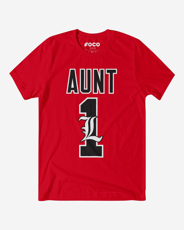 Louisville Cardinals Number 1 Aunt T-Shirt FOCO S - FOCO.com