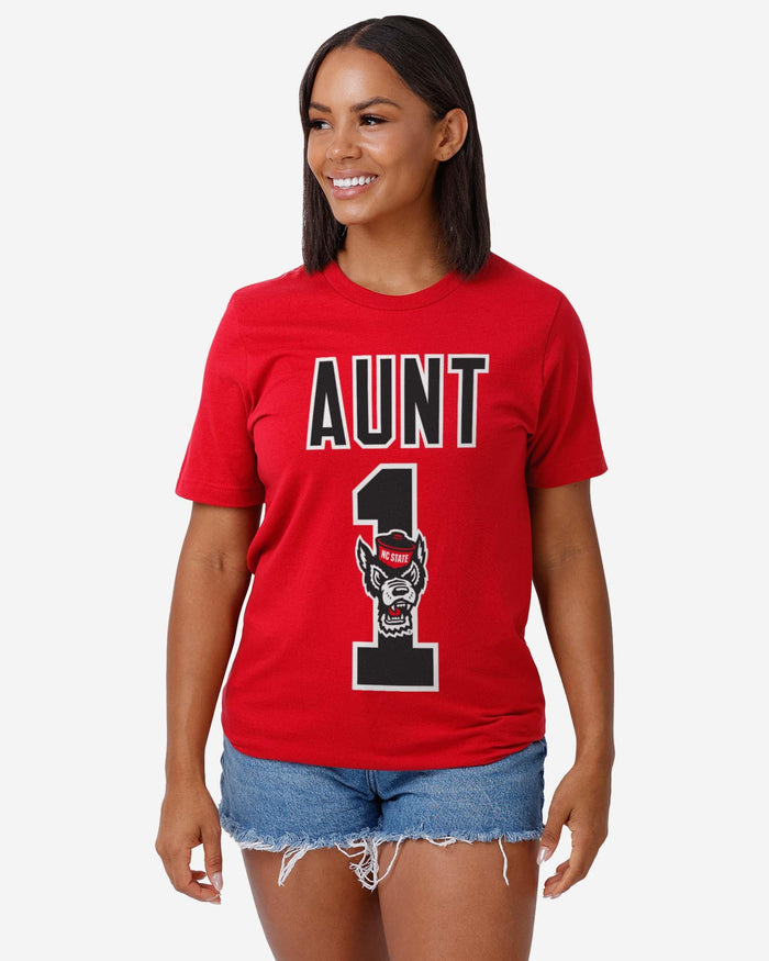 NC State Wolfpack Number 1 Aunt T-Shirt FOCO - FOCO.com