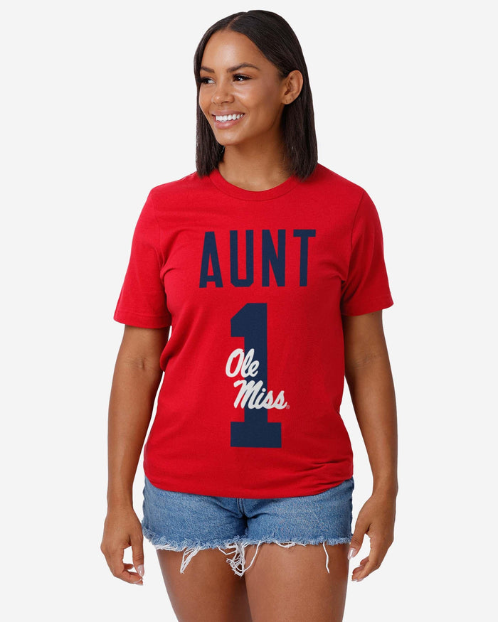 Ole Miss Rebels Number 1 Aunt T-Shirt FOCO - FOCO.com