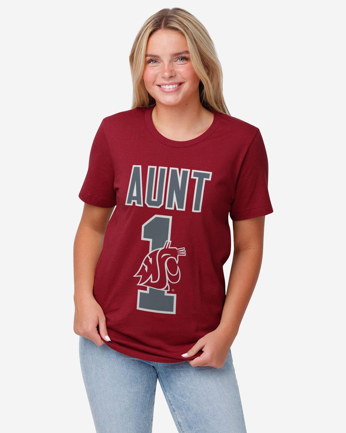 Washington State Cougars Number 1 Aunt T-Shirt FOCO - FOCO.com