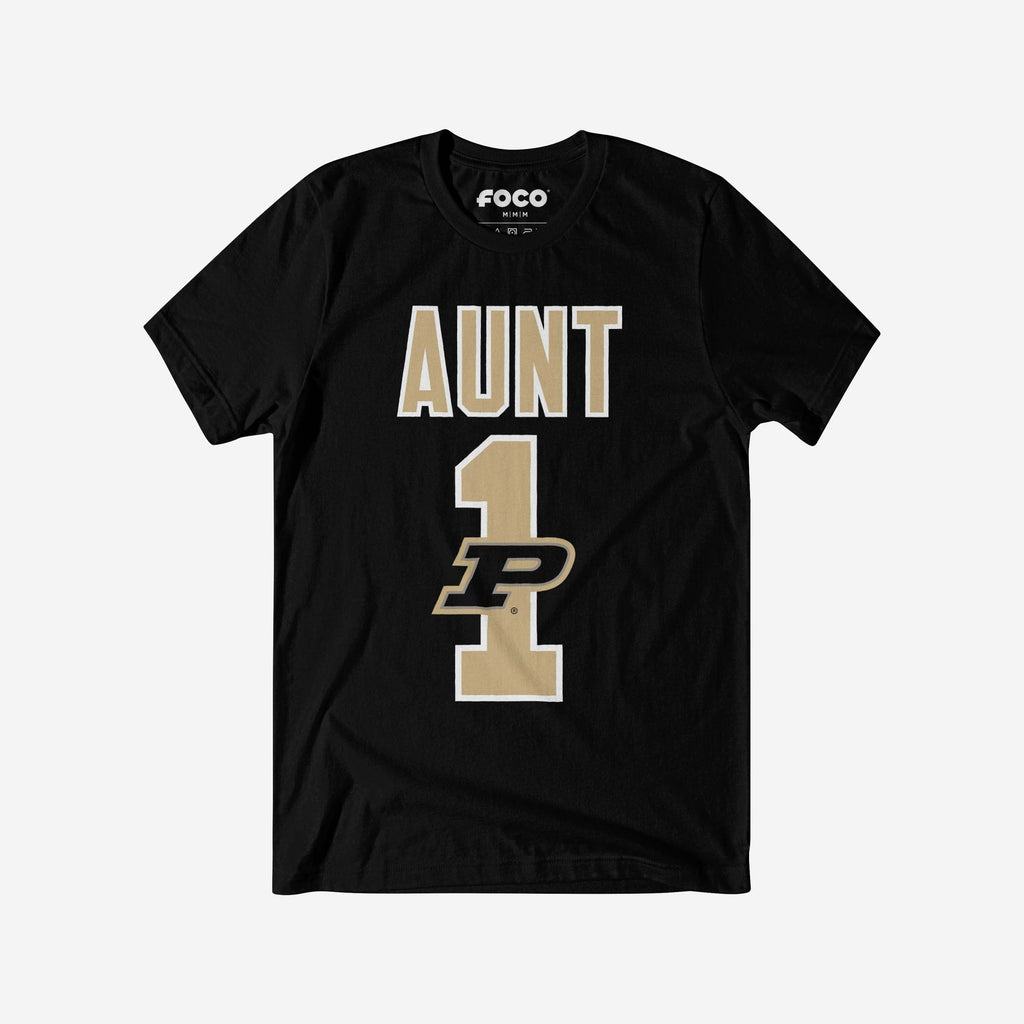 Purdue Boilermakers Number 1 Aunt T-Shirt FOCO S - FOCO.com