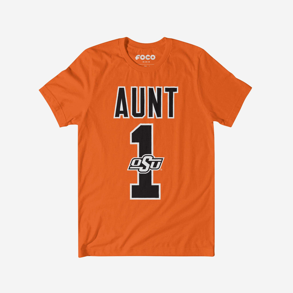 Oklahoma State Cowboys Number 1 Aunt T-Shirt FOCO S - FOCO.com