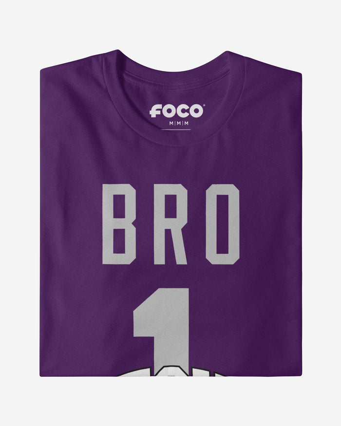 TCU Horned Frogs Number 1 Bro T-Shirt FOCO - FOCO.com