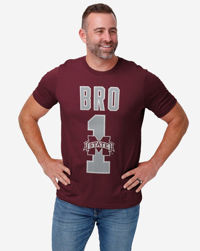 Mississippi State Bulldogs Number 1 Bro T-Shirt FOCO - FOCO.com