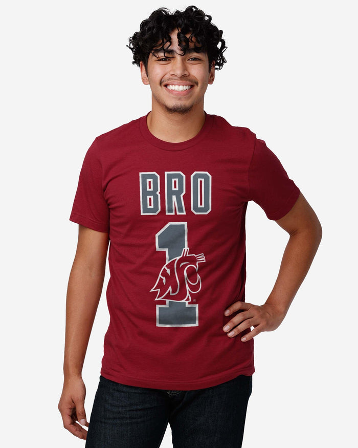 Washington State Cougars Number 1 Bro T-Shirt FOCO - FOCO.com