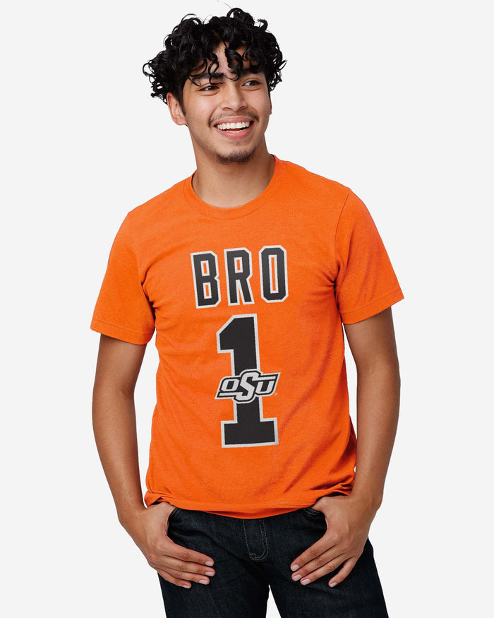 Oklahoma State Cowboys Number 1 Bro T-Shirt FOCO - FOCO.com