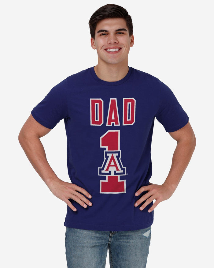 Arizona Wildcats Number 1 Dad T-Shirt FOCO - FOCO.com