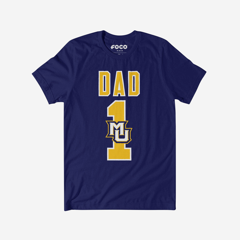 Marquette Golden Eagles Number 1 Dad T-Shirt FOCO S - FOCO.com