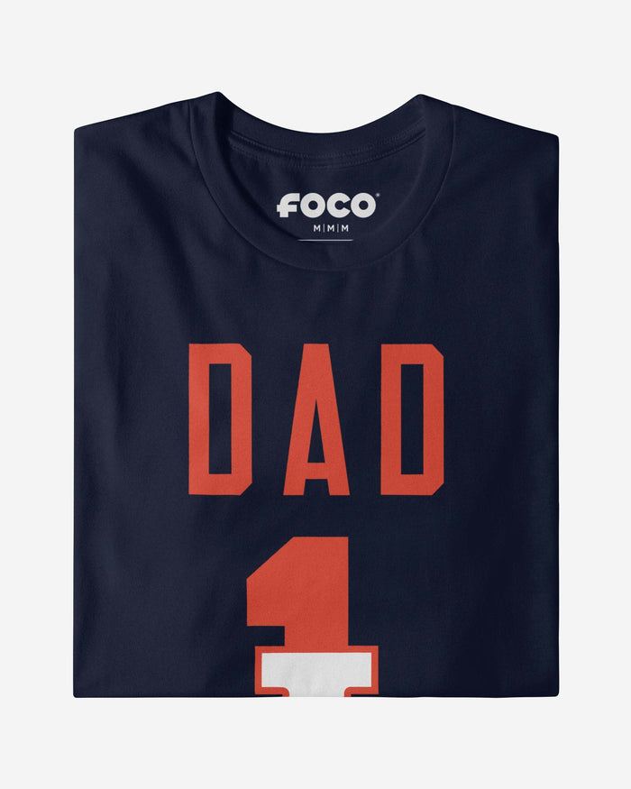 Illinois Fighting Illini Number 1 Dad T-Shirt FOCO - FOCO.com