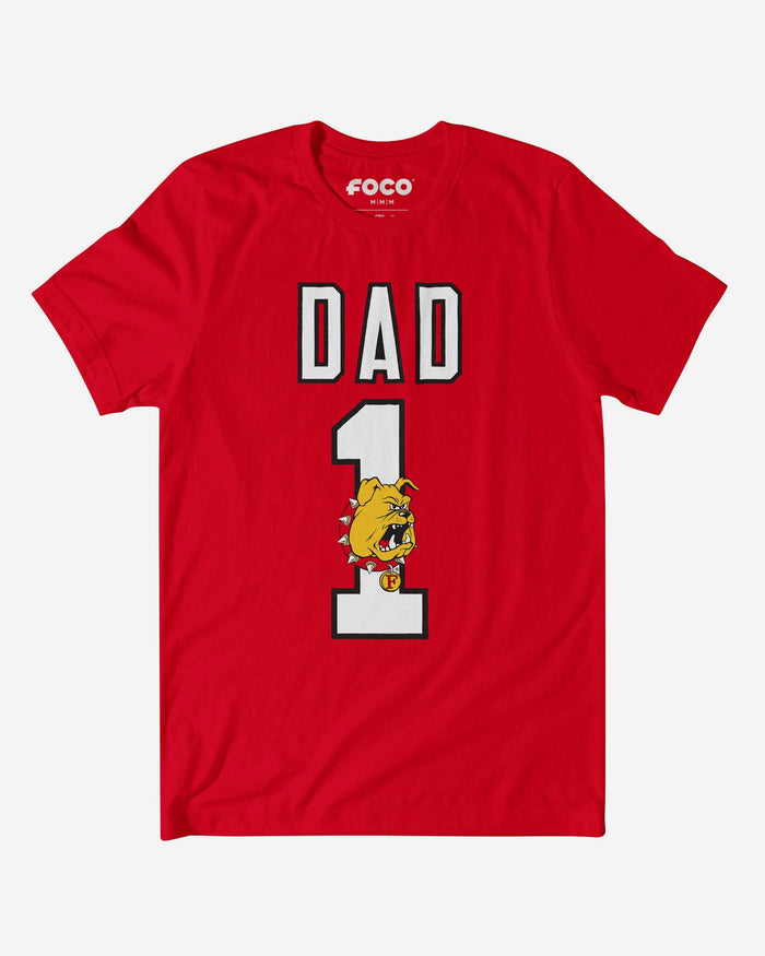 Ferris State Bulldogs Number 1 Dad T-Shirt FOCO S - FOCO.com