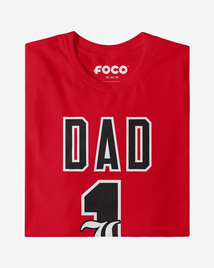 Louisville Cardinals Number 1 Dad T-Shirt FOCO - FOCO.com