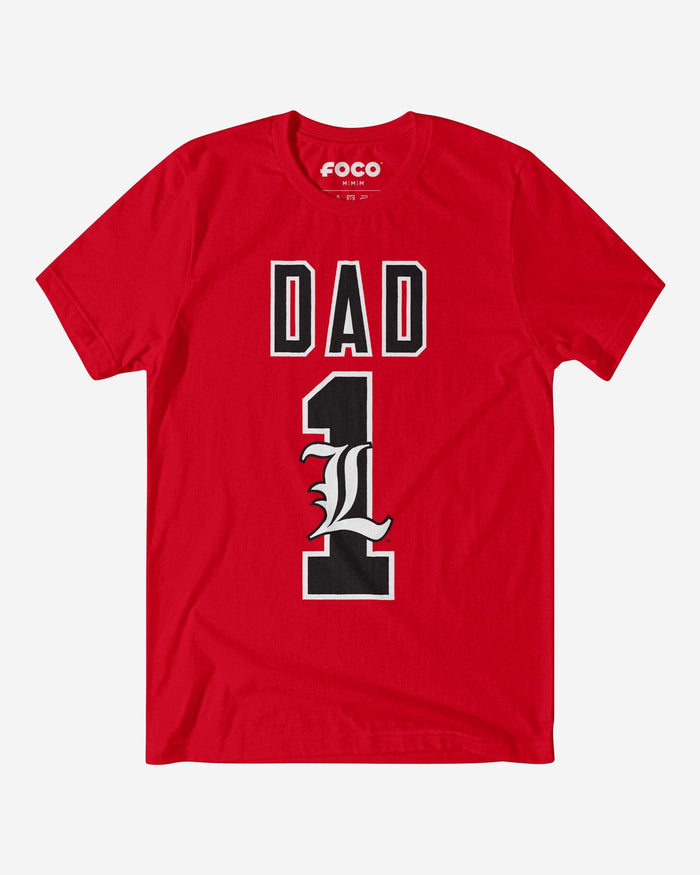 Louisville Cardinals Number 1 Dad T-Shirt FOCO S - FOCO.com