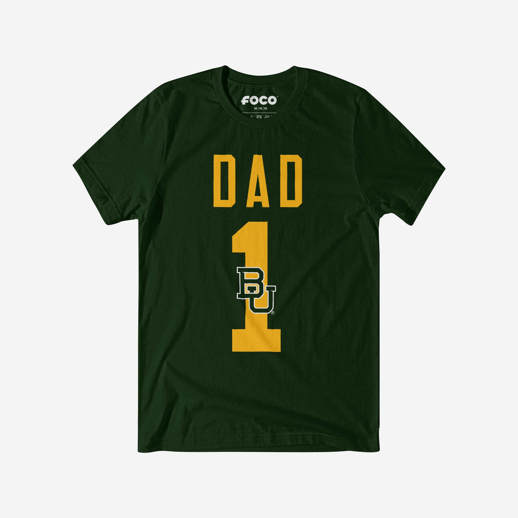 Baylor Bears Number 1 Dad T-Shirt FOCO S - FOCO.com