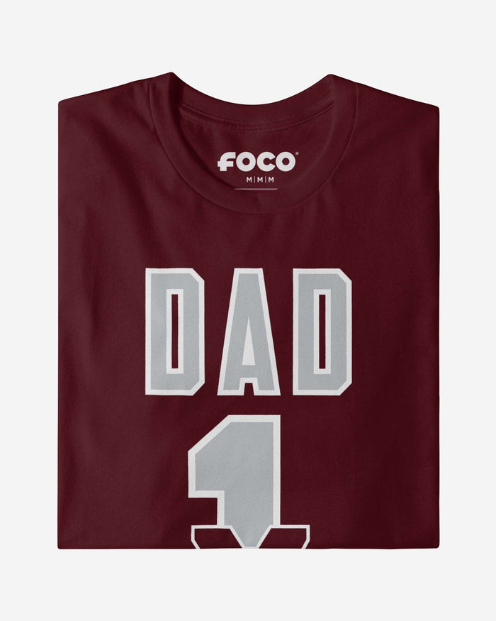 Mississippi State Bulldogs Number 1 Dad T-Shirt FOCO - FOCO.com