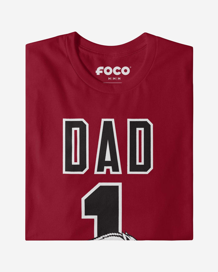 Arkansas Razorbacks Number 1 Dad T-Shirt FOCO - FOCO.com