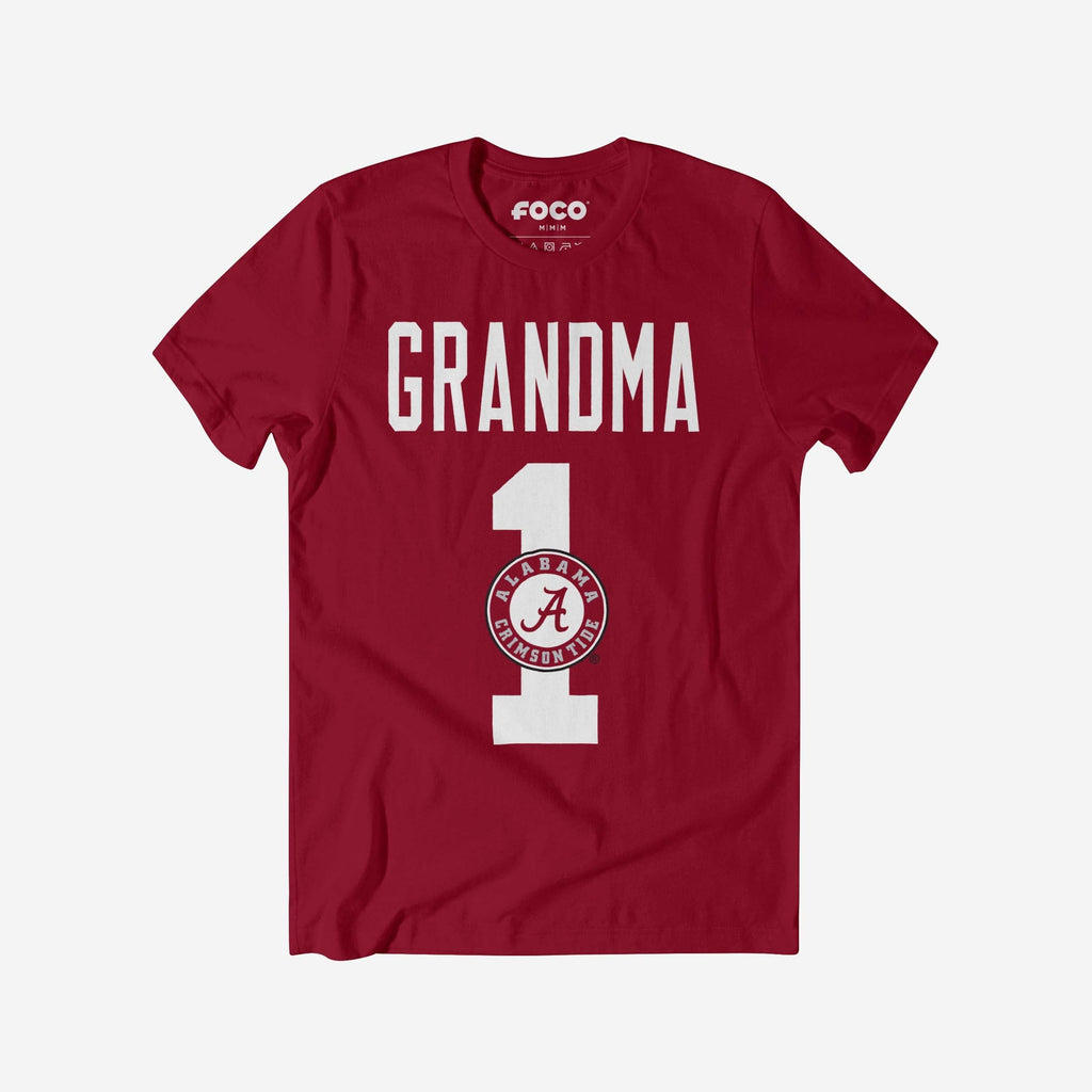 Alabama Crimson Tide Number 1 Grandma T-Shirt FOCO S - FOCO.com