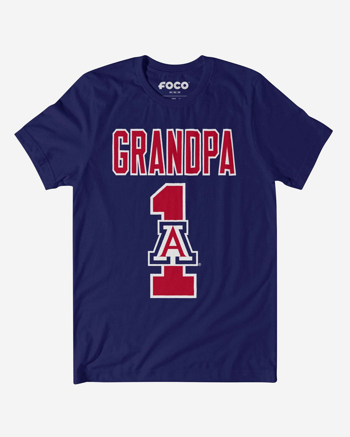 Arizona Wildcats Number 1 Grandpa T-Shirt FOCO S - FOCO.com