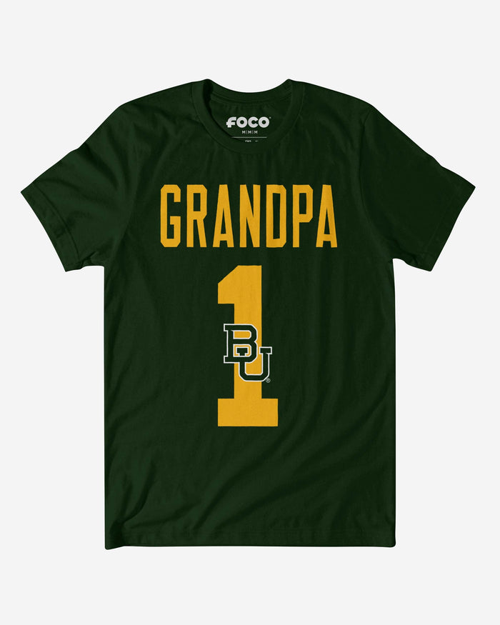 Baylor Bears Number 1 Grandpa T-Shirt FOCO S - FOCO.com