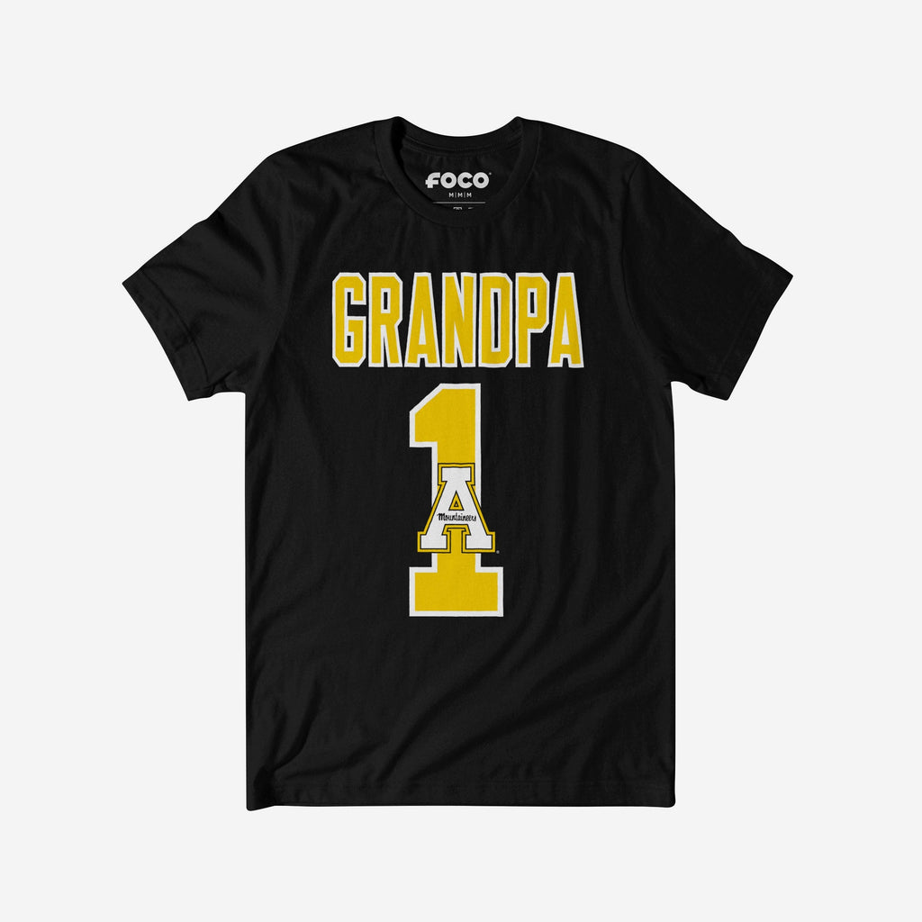 Appalachian State Mountaineers Number 1 Grandpa T-Shirt FOCO S - FOCO.com