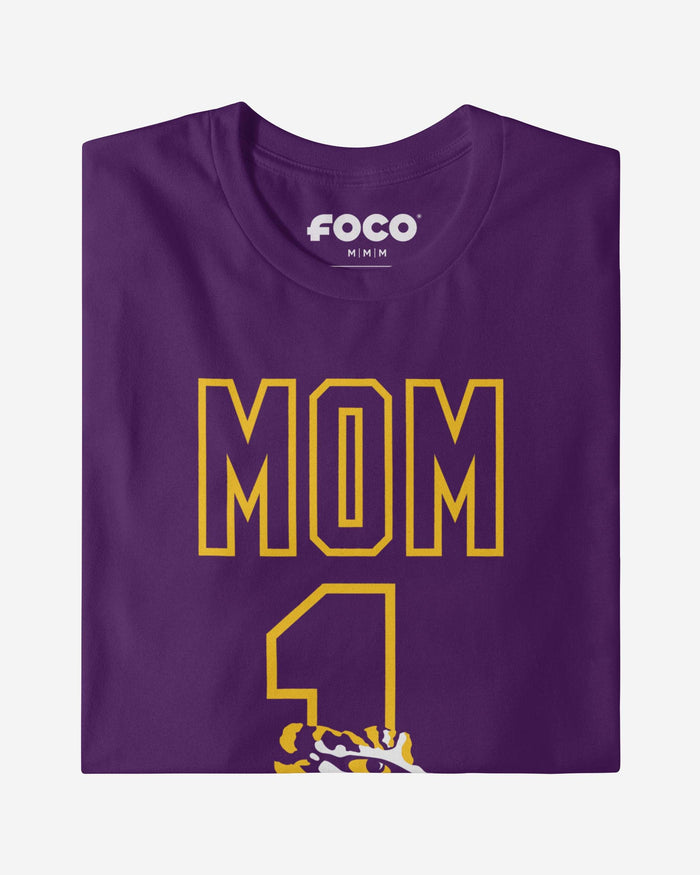 LSU Tigers Number 1 Mom T-Shirt FOCO - FOCO.com