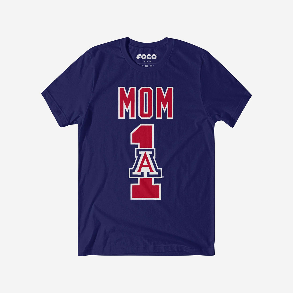 Arizona Wildcats Number 1 Mom T-Shirt FOCO S - FOCO.com