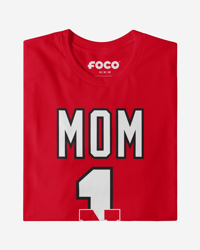 Nebraska Cornhuskers Number 1 Mom T-Shirt FOCO - FOCO.com