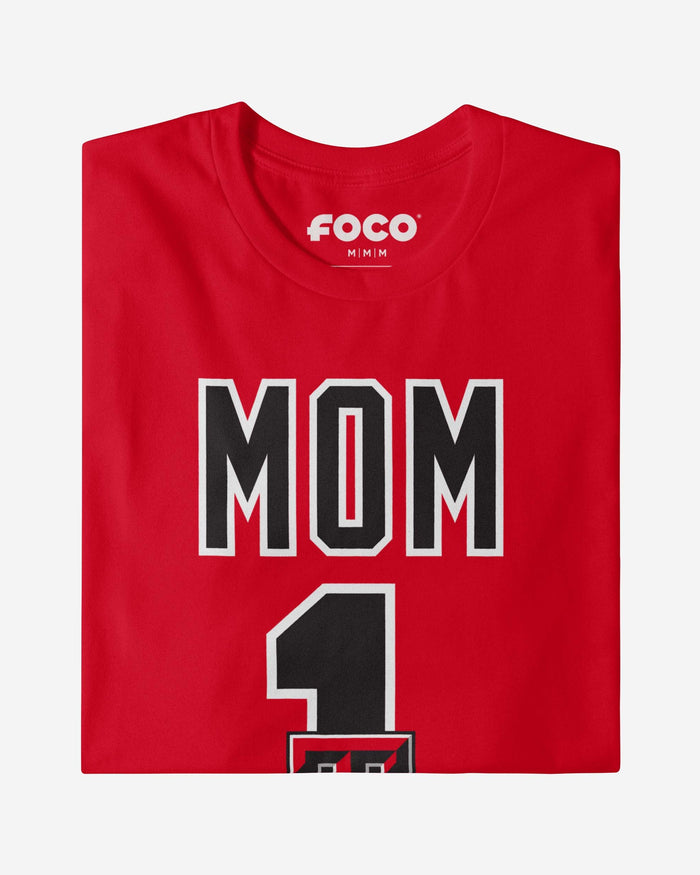 Texas Tech Red Raiders Number 1 Mom T-Shirt FOCO - FOCO.com