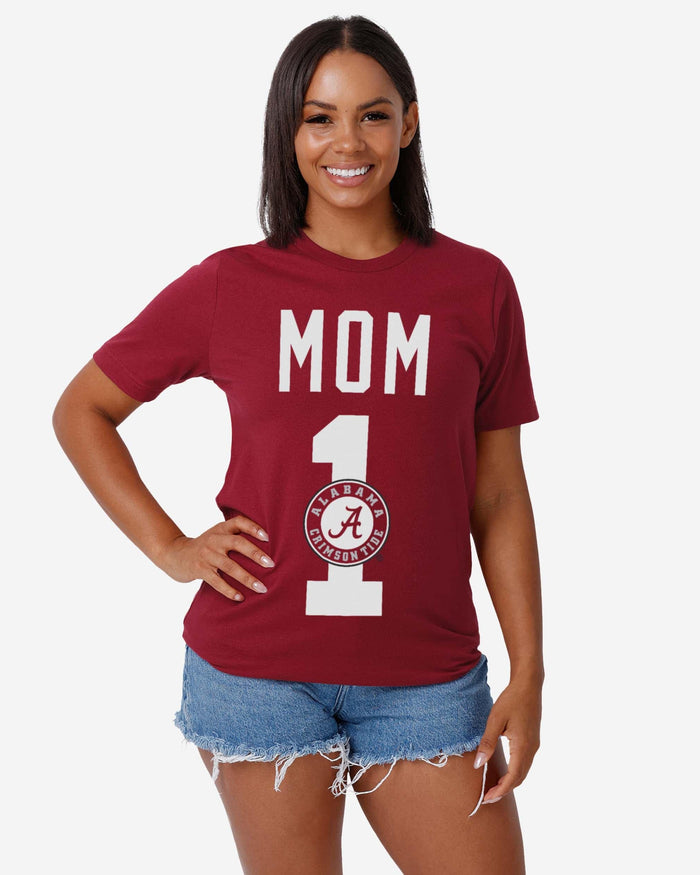 Alabama Crimson Tide Number 1 Mom T-Shirt FOCO - FOCO.com