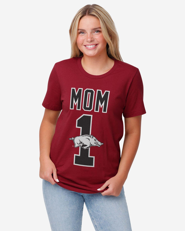 Arkansas Razorbacks Number 1 Mom T-Shirt FOCO - FOCO.com