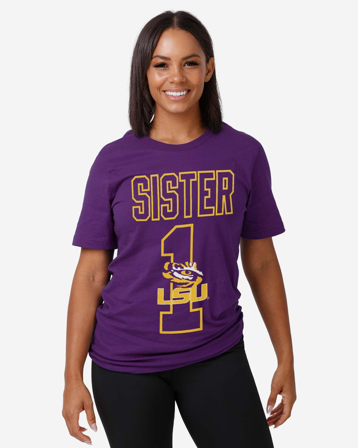 LSU Tigers Number 1 Sister T-Shirt FOCO - FOCO.com