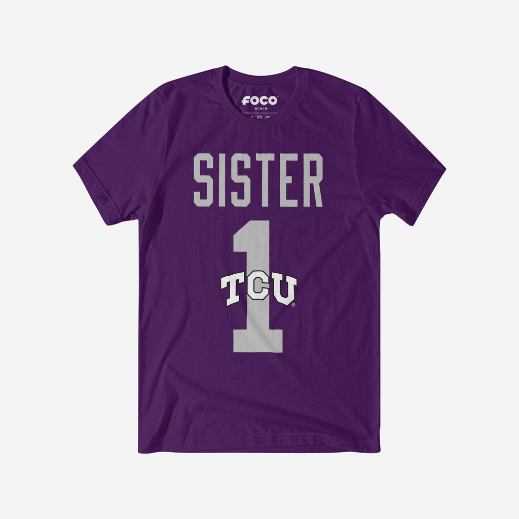 TCU Horned Frogs Number 1 Sister T-Shirt FOCO S - FOCO.com