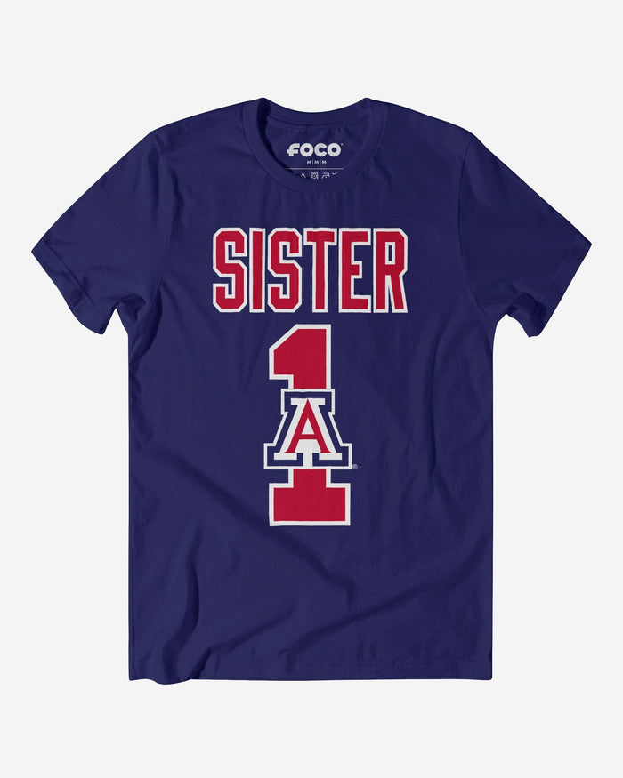 Arizona Wildcats Number 1 Sister T-Shirt FOCO S - FOCO.com