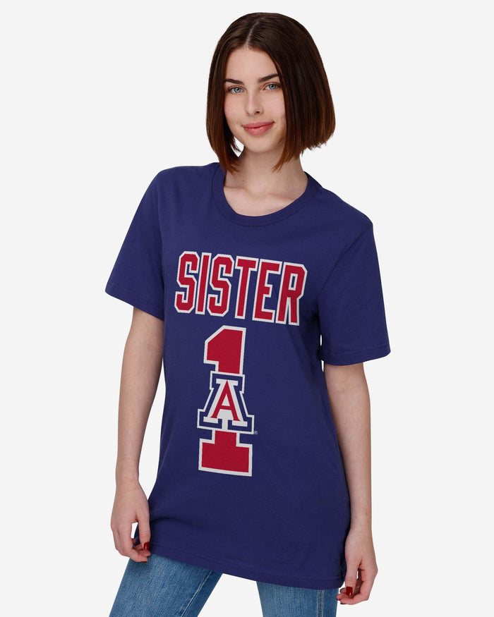 Arizona Wildcats Number 1 Sister T-Shirt FOCO - FOCO.com