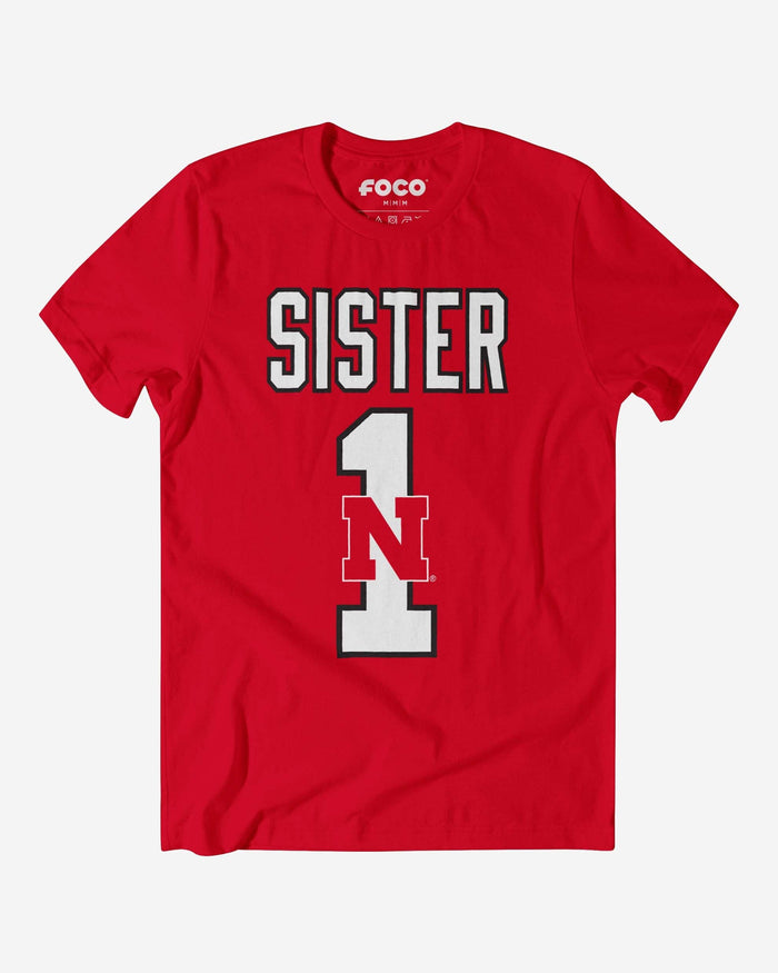 Nebraska Cornhuskers Number 1 Sister T-Shirt FOCO S - FOCO.com