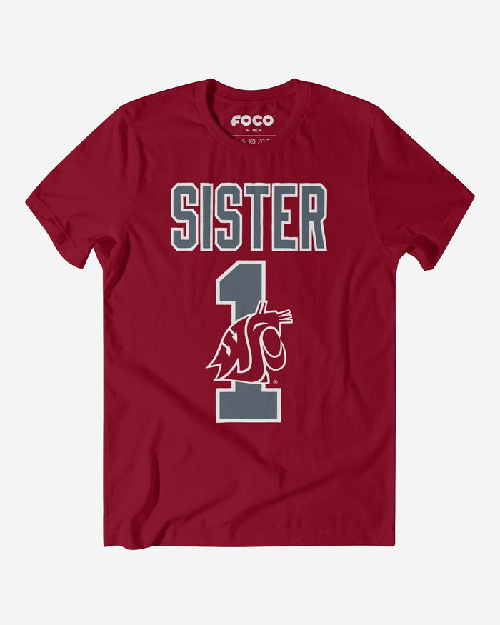 Washington State Cougars Number 1 Sister T-Shirt FOCO S - FOCO.com